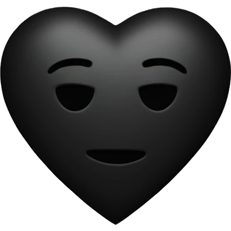 Black heart  emoji