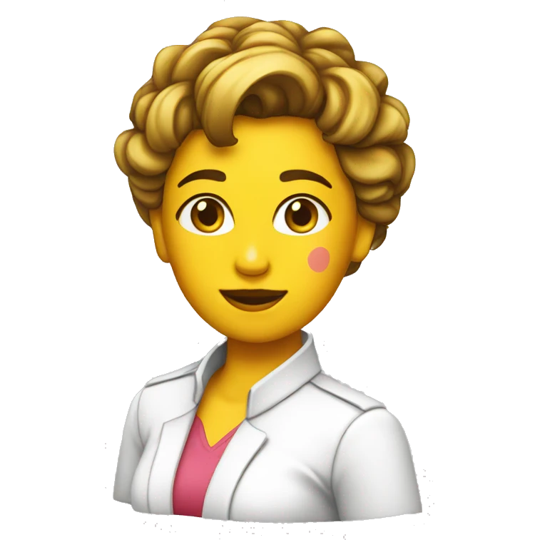 chica con la cara pizelada emoji