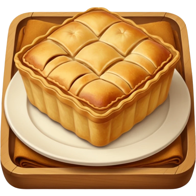 Square type of Apple pie  emoji