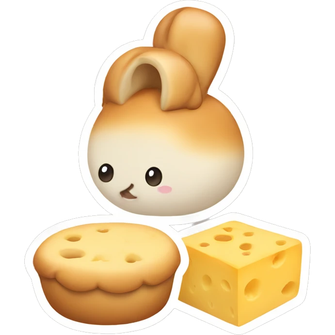 Bun with cheese emoji