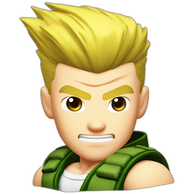 Guile in Street fighter 6 emoji