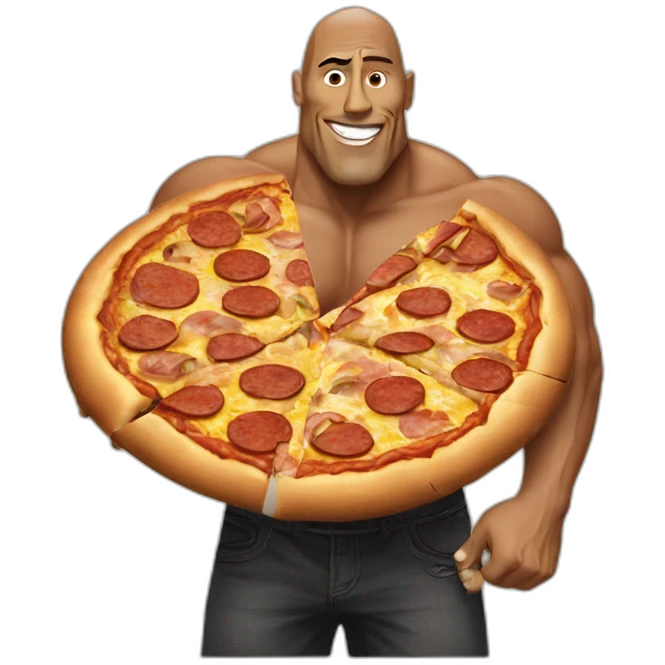 The rock pizza emoji