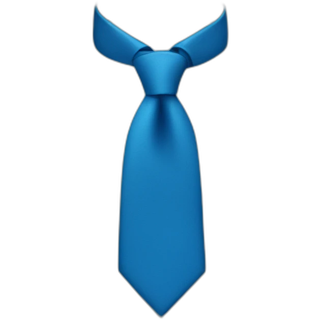 blue tie emoji