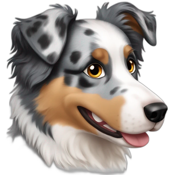 australian shepherd blue merle emoji