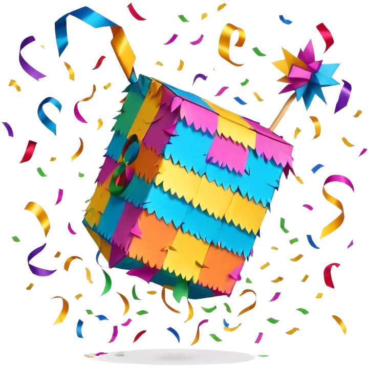 Exploding pinata  emoji