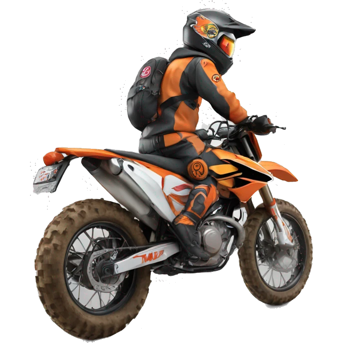 Naruto on dirt bike ktm emoji
