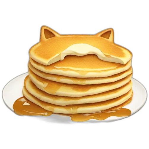 cat eat pancake emoji