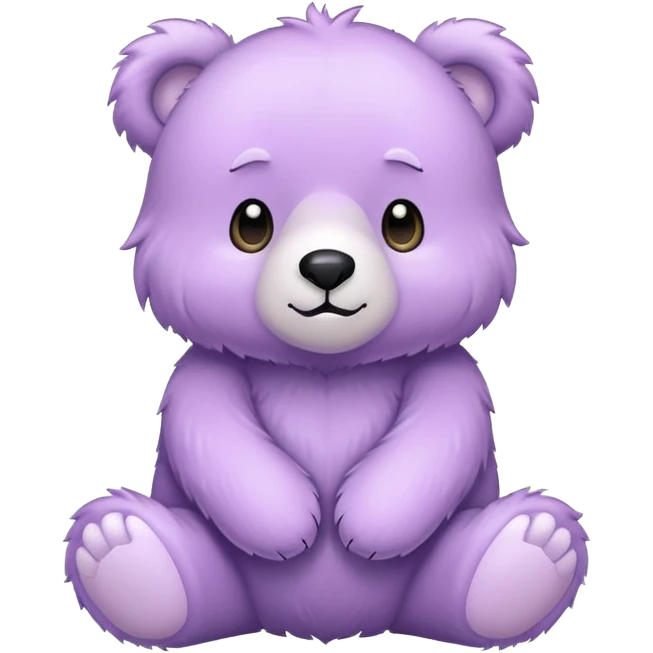 Pale Purple bear emoji