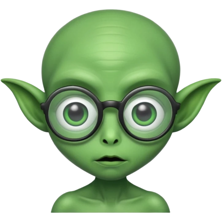 allien with glasses emoji