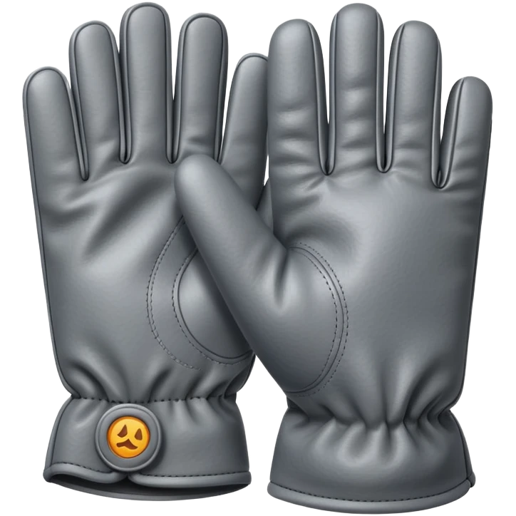 Gray gloves (luvas cinza) emoji