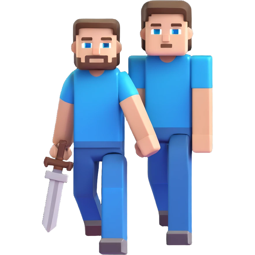 Minecraft Steve character emoji