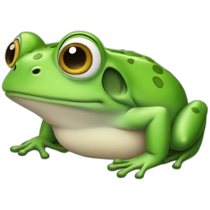 relaxed frog emoji