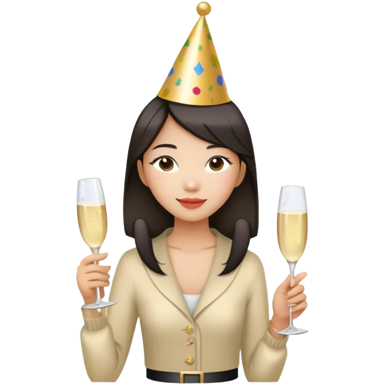 Asian girl  21st birthday  emoji