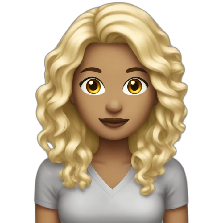 Kristina blonde artist emoji