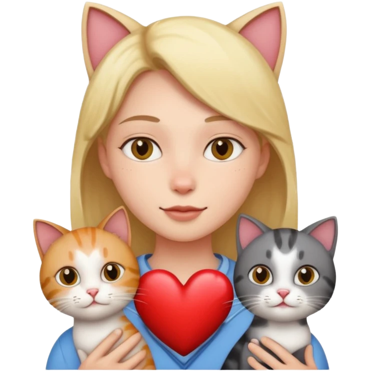 coeur et chats emoji