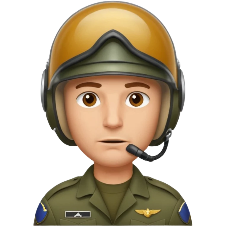 a brutal white male military pilot in an aviation helmet on face and a modern uniform. maximum quality emoji