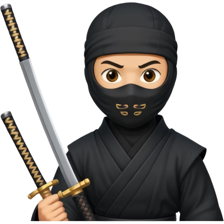 ninja with text emoji