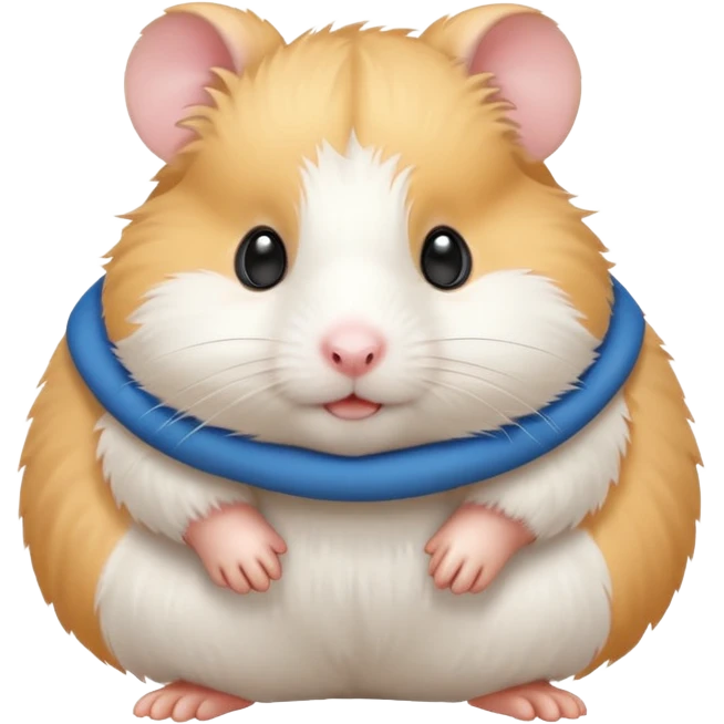 A very simple all-white hamster emoji emoji