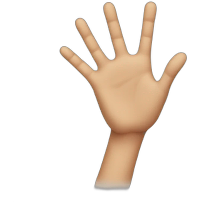 hand you emoji
