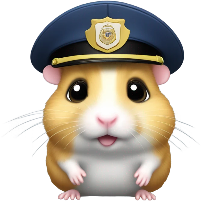 Police hamster emoji