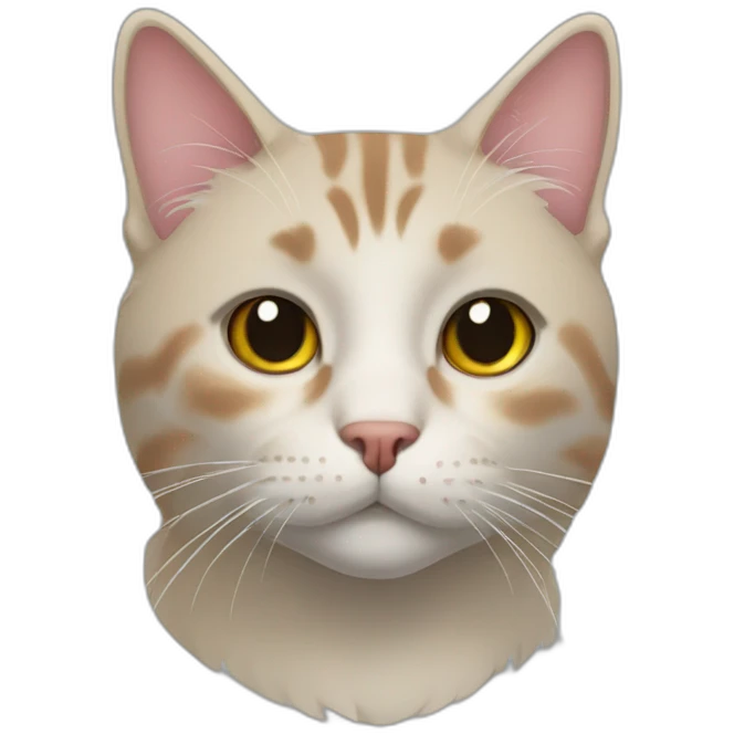 bobtail cat side angle headshot emoji
