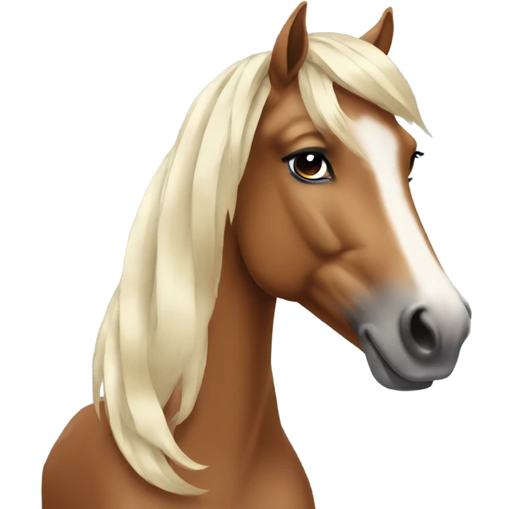 horse looking glam emoji