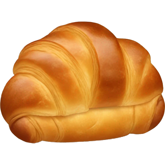 Croissant with a bow emoji