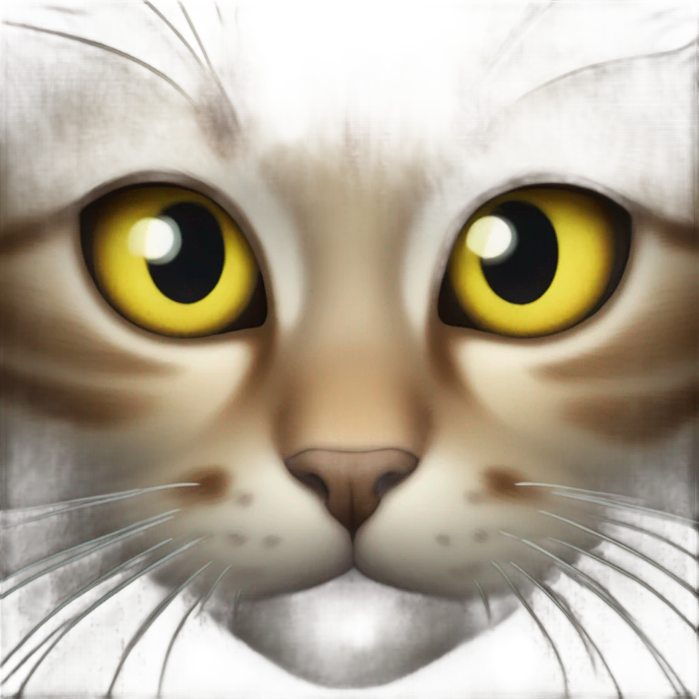 Cat eyes in darkness emoji