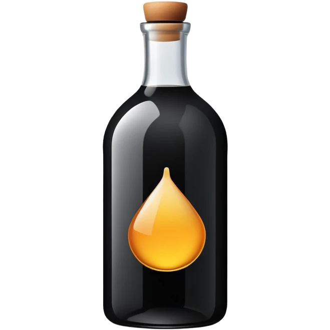 little black bottle emoji