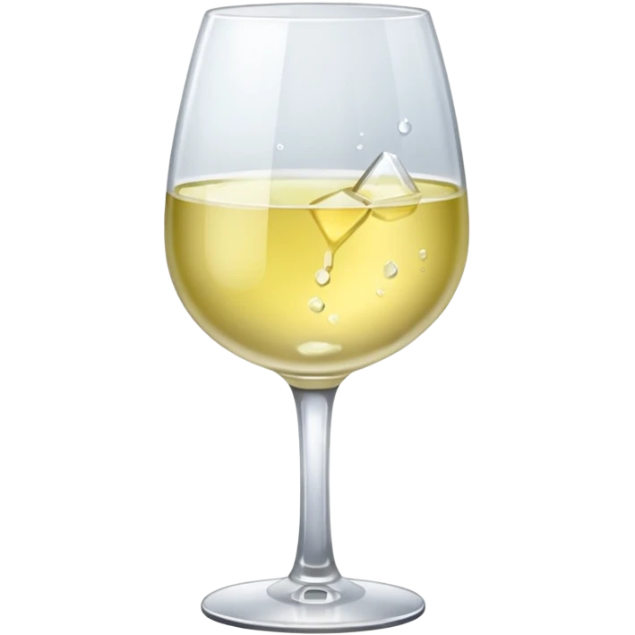 glass of light white wine  emoji