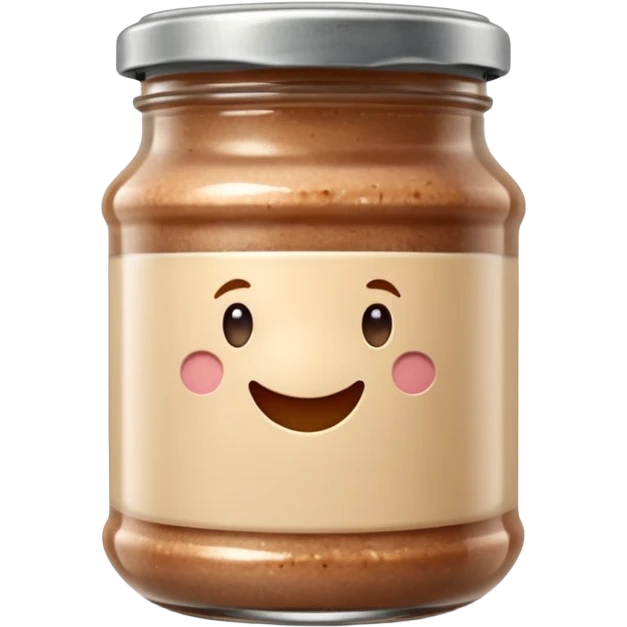 small glass jar of coarse beige meat spread with a metal lid, no label or extras, soft lighting, subtle shadows, emoji scale emoji