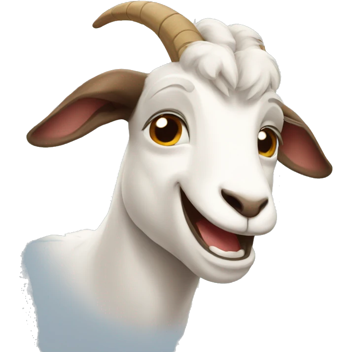 goat smiling emoji