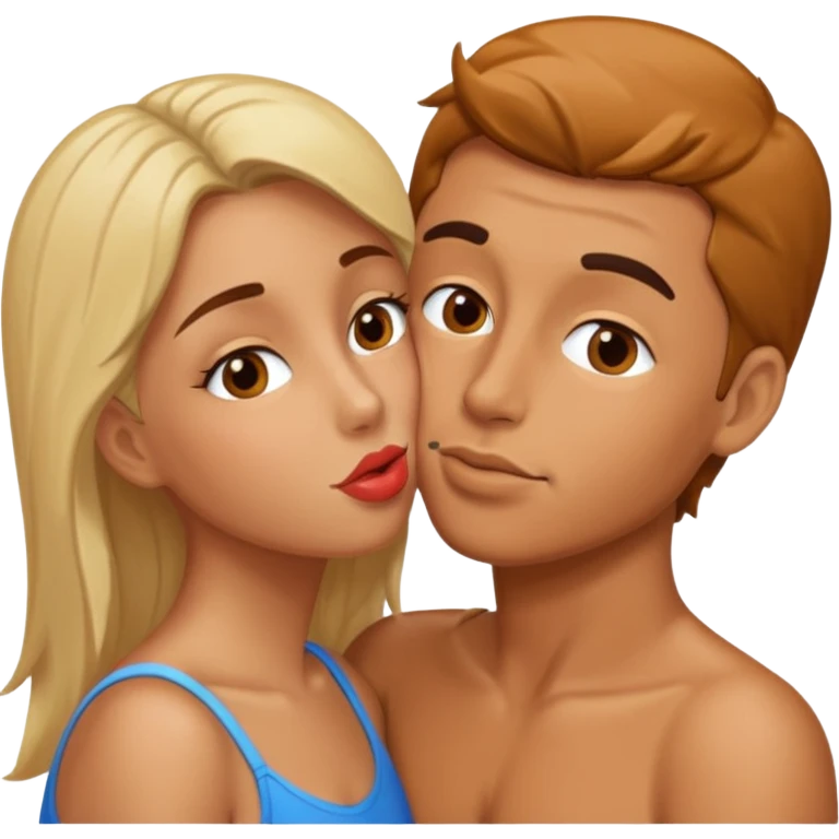 Besos en la mejilla  emoji