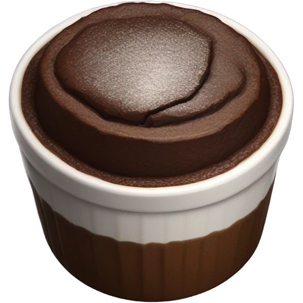 Chocolate souffle emoji