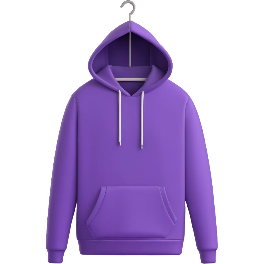 fashionable hoodie on a hanger emoji