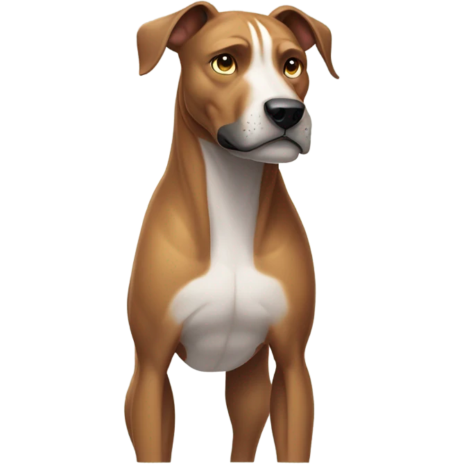 Pitbull greyhound mix emoji