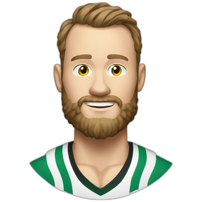Jonathan Toews as beach bum with beard emoji