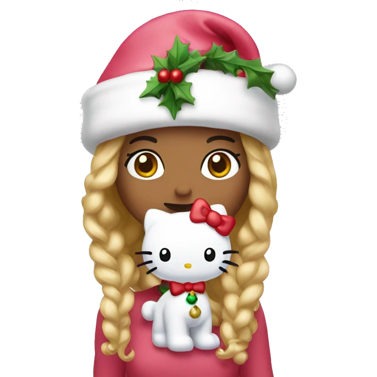 Hello kitty Christmas  emoji