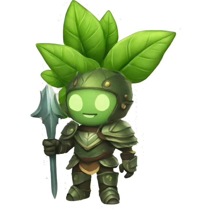 humanoid plant knight emoji