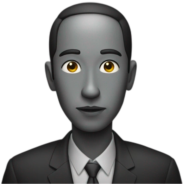 Un noir emoji