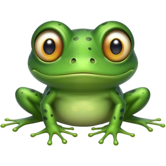 Thin frog with frog body emoji