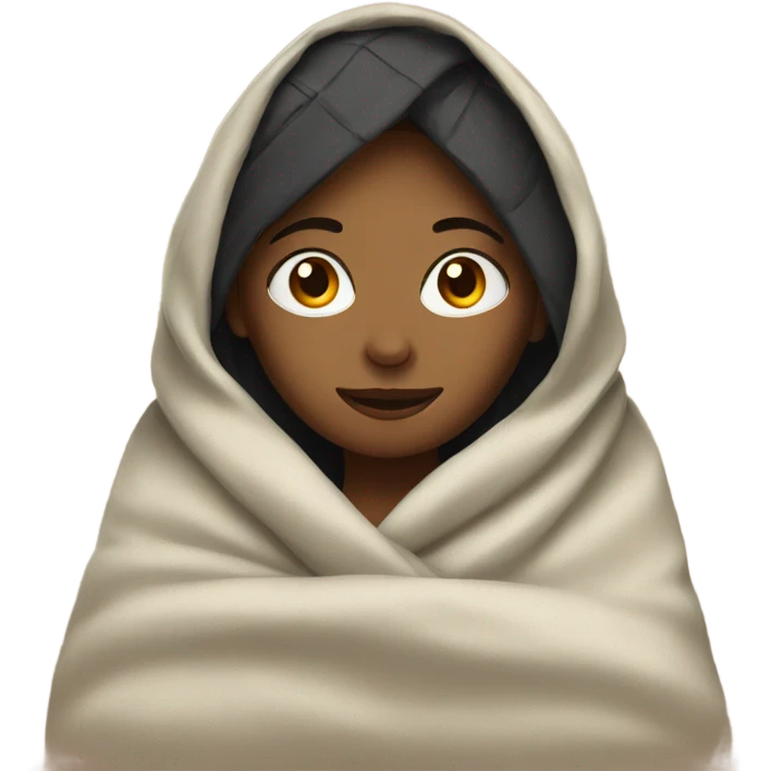 Women with a blanket emoji