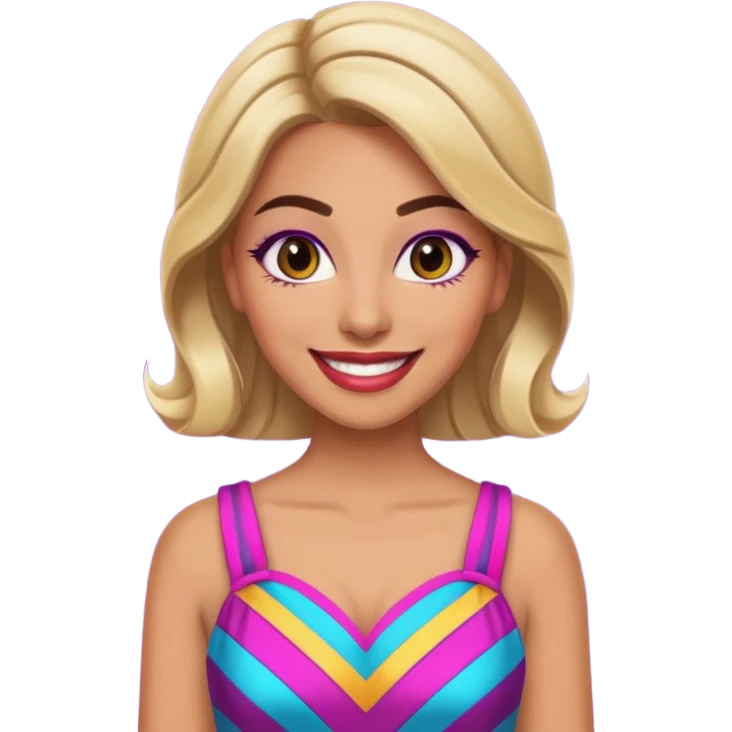 As a female game show contestant  emoji