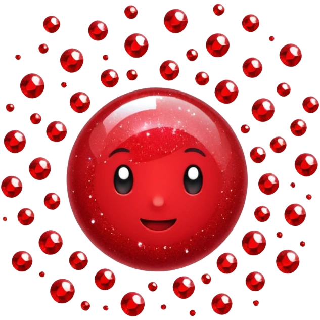 red glitter setor emoji