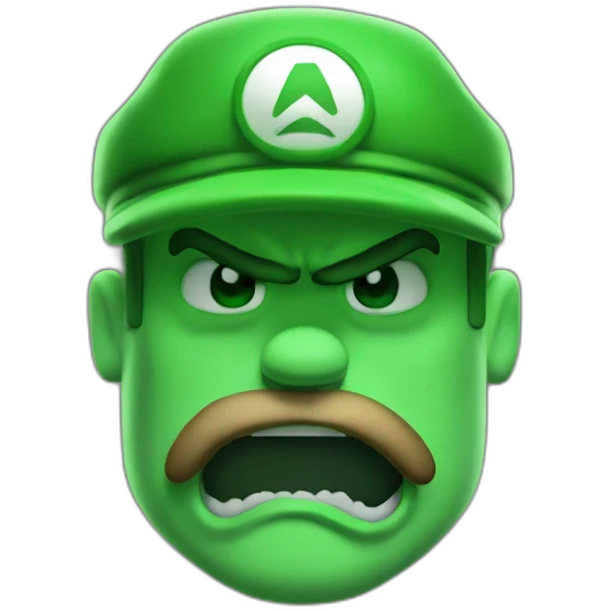 Luigi angry doomguy emoji