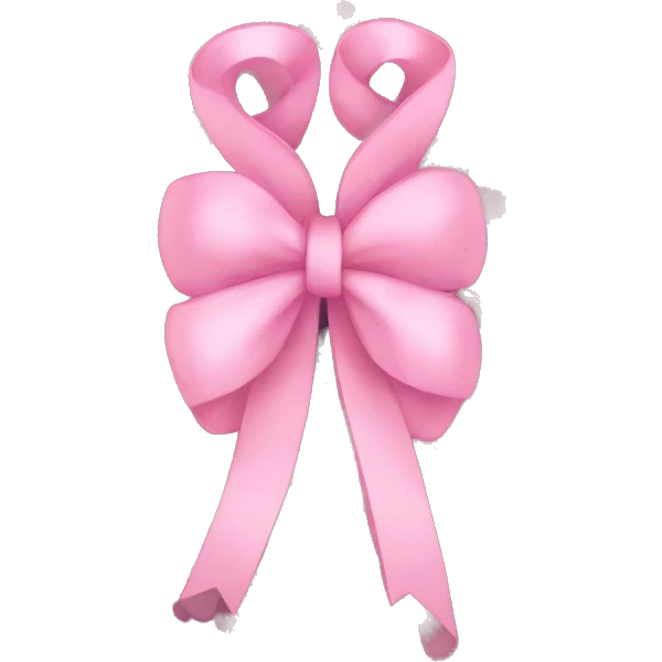 Coquette bow emoji