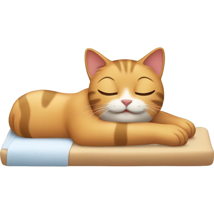 Cat getting a massage emoji