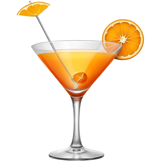 orange martini emoji