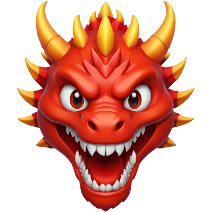 Red dragon smile emoji