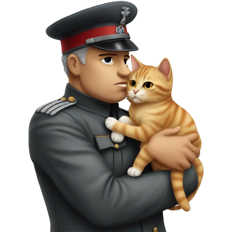mussolini kiss a cat emoji